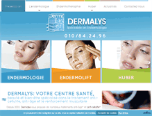Tablet Screenshot of dermalys.be
